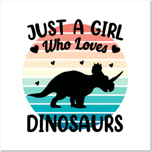 Just a girl who loves Dinosaurs 6 Posters and Art